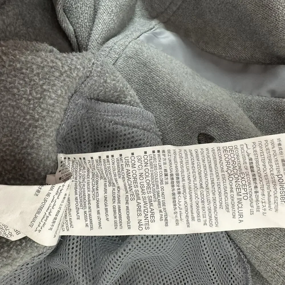 Under Armour Jacket Womens Medium Performance‎ Fleece Gray Loose Zip Cold Gear